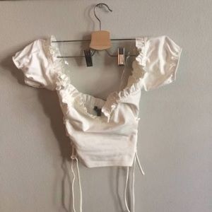 Charlotte russe cropped blouse